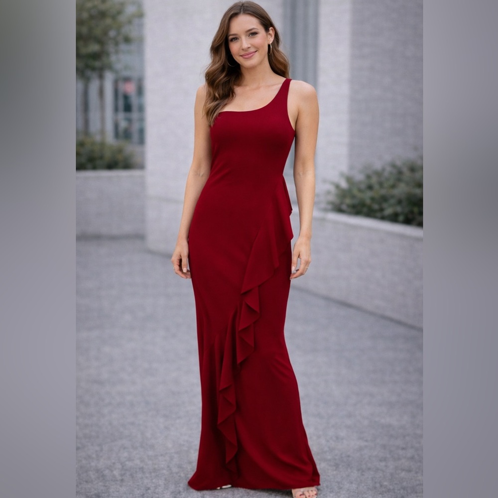 Fashion Nova One-Shoulder Women’s Red Dress formalwear prom